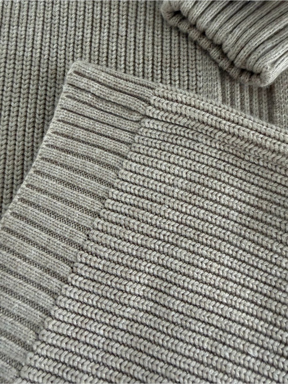 ASOS Beige Ribbed Open Front Longline Cardigan - Picture 5 of 5